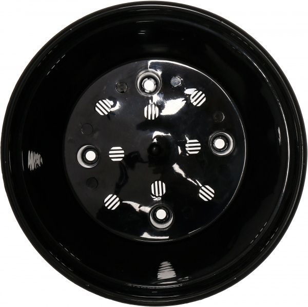 Горшок пластиковый Santino Асти круглый 9л белый/черный (AS4 ALB-NGR) 