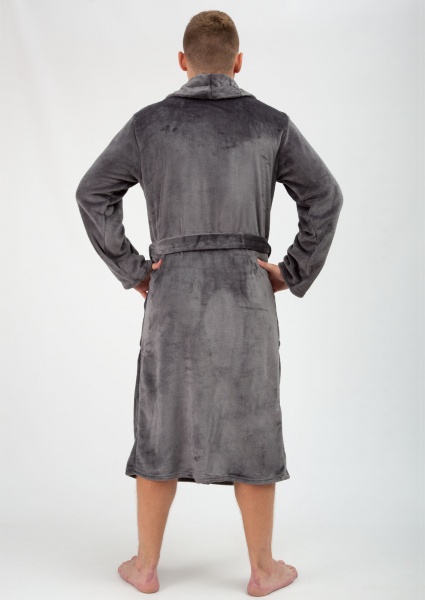 Халат мужской Roksana 1202/90054 р. M темно-серый 
