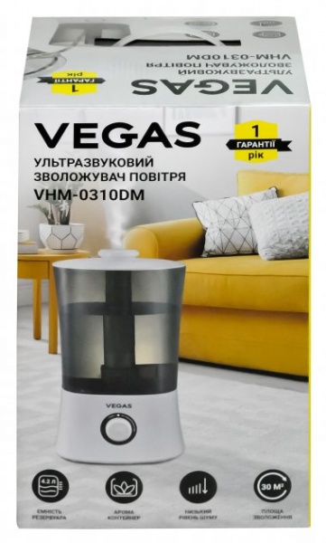 Увлажнитель воздуха Vegas VHM-0310DM