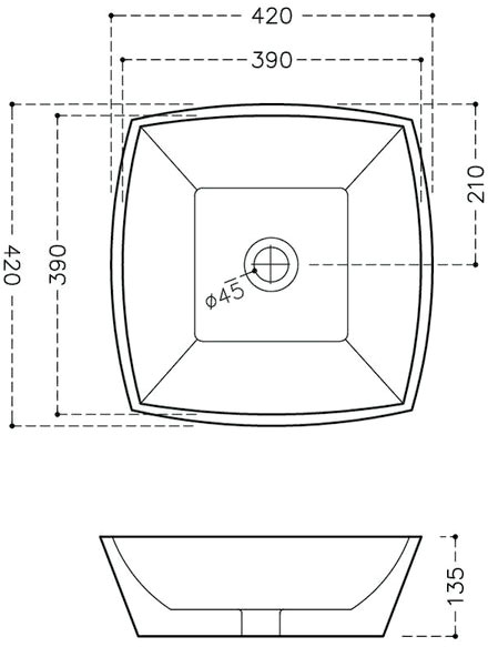 Умывальник Jaquar Aria ARS-WHT-39901