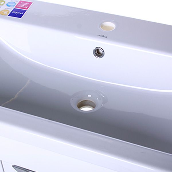 Тумба підлогова Сансервіс Laura-80 з умивальником Como 80 біла