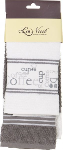 Набір рушників кухонних Coffee Cup 2 шт. 40x60 см La Nuit білий 