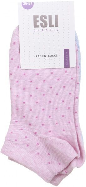 Комплект шкарпеток ESLI CLASSIC 2 пари 14С-116СПЕ 802 р. 23 блакитний із рожевим 2 шт. 