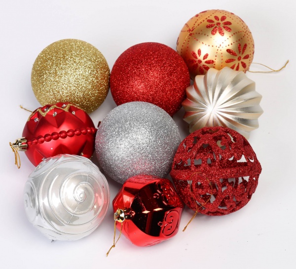 Набор елочных шаров в ассортименте d 80 мм 75 шт./уп.