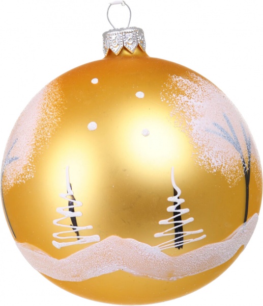 Шар новогодний мульти d 100 мм в ассортименте