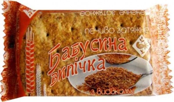 Печиво затяжне Житомирські ласощі «Бабусина випічка» з висівками 50 г 