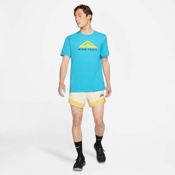 Футболка Nike U NK DF TEE SS TRAIL CZ9802-447 р.XL блакитний