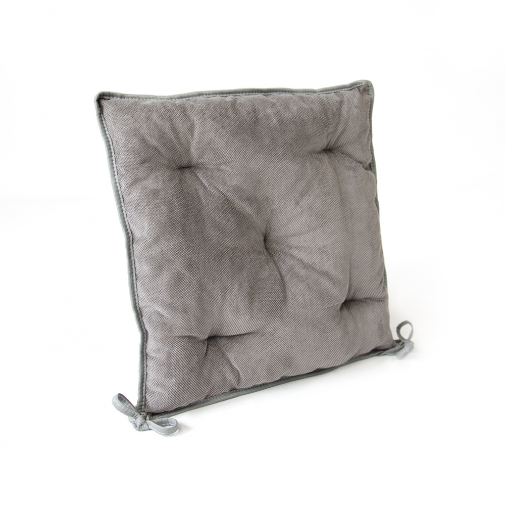 Подушка на стул Vitan Меркурий серая 400х400 мм