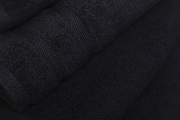 Полотенце махровое Bamboo 70x140 см черный La Nuit 