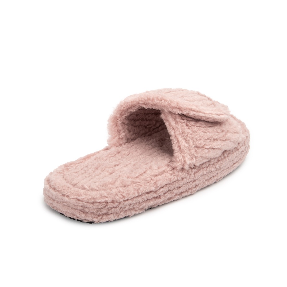 Капці домашні Twins HS фліс/липучка на платформі 12714 р.36/37 пудровий