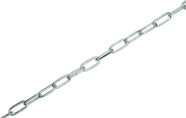 Цепь короткозвеньевая 2 мм 1 м оцинкованная DIN 5685 A