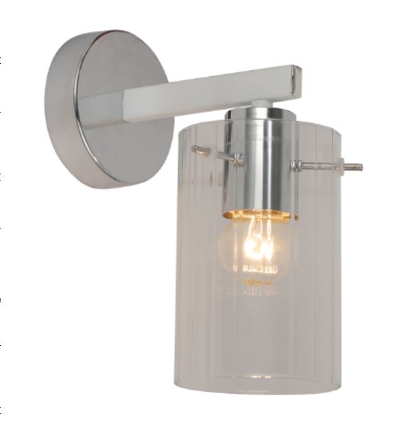 Бра Sensio Nim 1x40 Вт E27 хром/прозрачный LS-74642/1S-E2740W