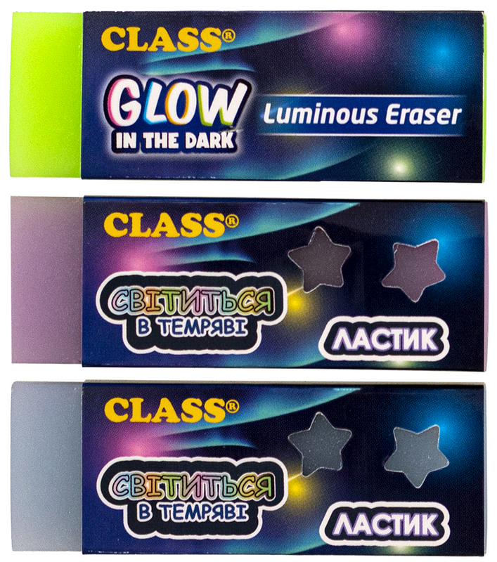 Ластик Eco-PVC GLOWING 4985-1C CLASS