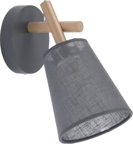 Бра TK Lighting Vaio 1x60 Вт E27 серый/дерево 819 