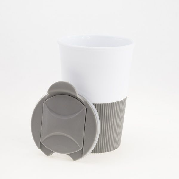 Термочашка Bergamo Gracia 0,35 л пластикова сіра