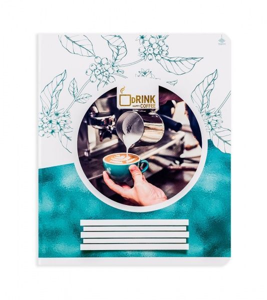 Комплект зошитів Ранкова кава 60 аркушів у клітинку 10 шт. Поділля