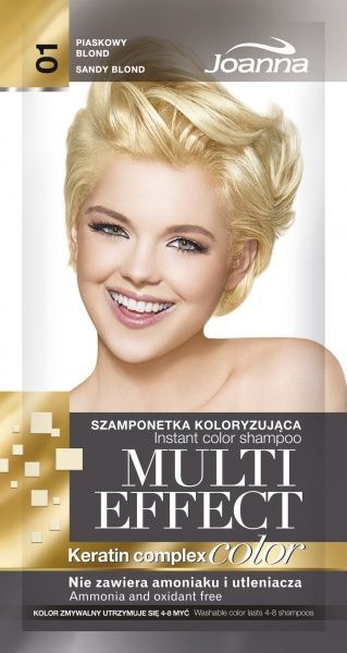 Шампунь-краска Joanna № 01 песочный блонд 30 мл 35 г