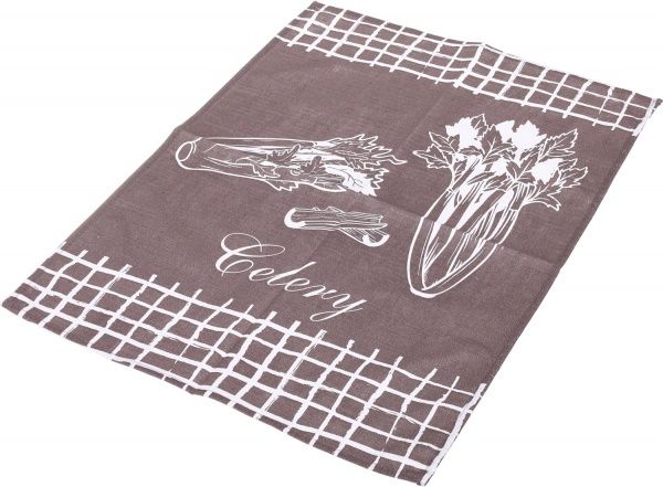 Полотенце сельдерей 43x60 см Домашній текстиль коричневый 