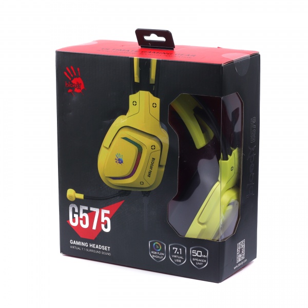 Навушники BLOODY 7.1 yellow (G575 Bloody (Punk Yellow)) 