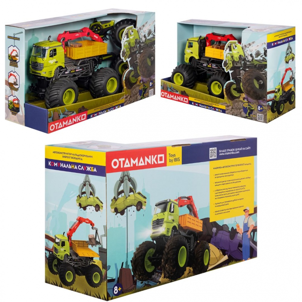 Игрушка на радиоуправлении OTAMANKO Автоконструктор BIGFOOT Погрузчик 532.02.82