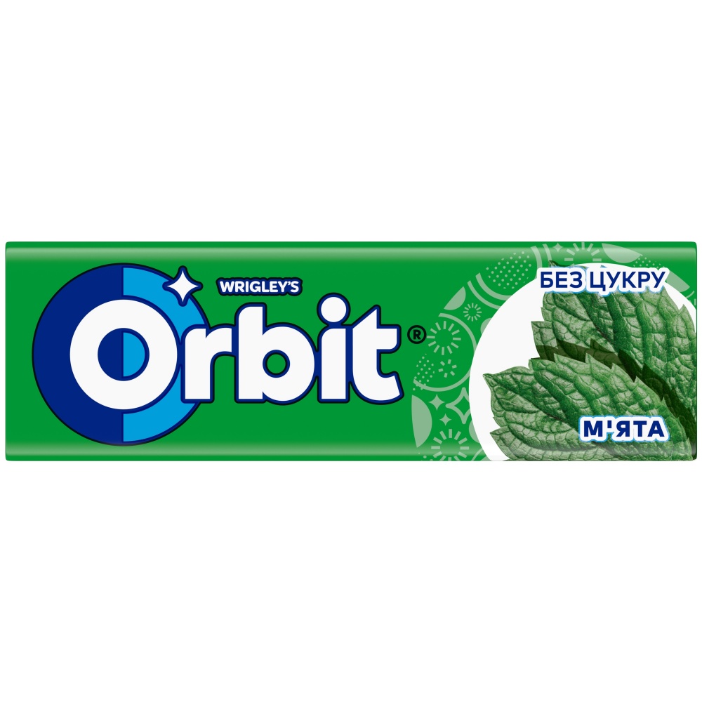 Батончик вафельний Orbit без цукру з підсолоджувачами М'ята Orbit 14г