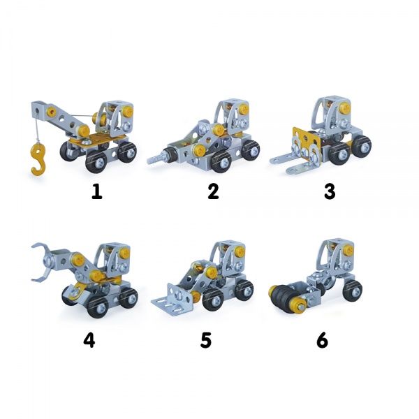 Конструктор металевий Qunxing Toys Спецтехніка 816B-375-380