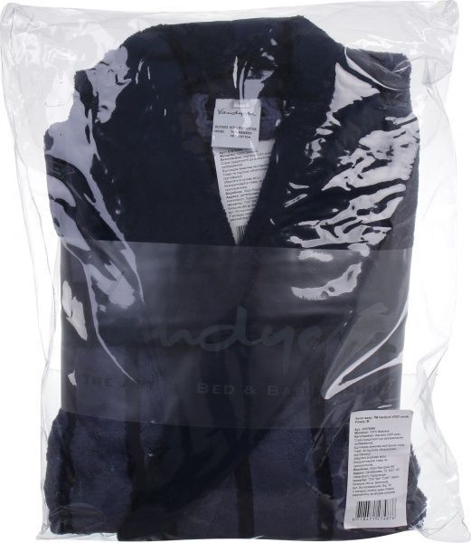 Халат чоловічий Vandyck Vigo р. М синій із чорним 