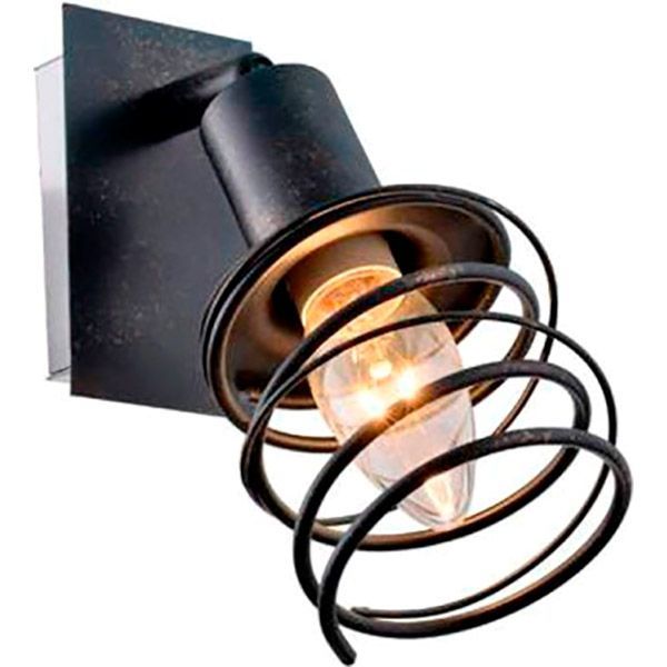 Спот Crystal Life 1x40 Вт E14 чорний 16443-1 