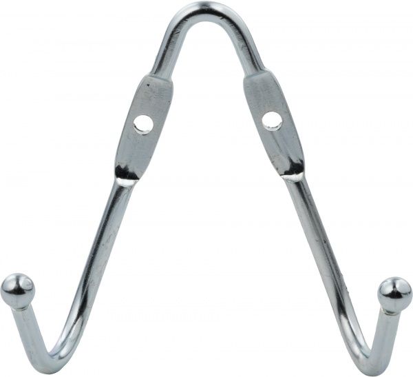 Крючок мебельный  серебристый 1402