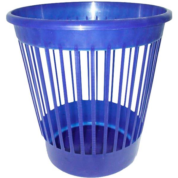 Корзина офисная для бумаги Arnika 10 л пластиковая синяя 82063 синий 