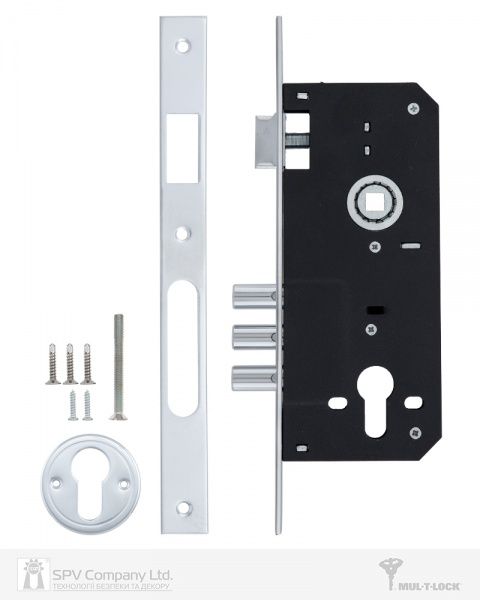 Дверний замок вхідний Mul-T-Lock 1-WAY DIN 204S NC UNIV BS 85 мм SP