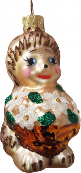 Елочная игрушка Юріта Ёжик 1099M 9,1 см 