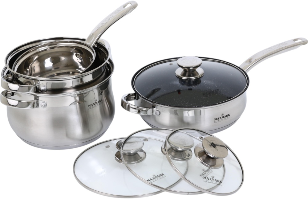 Набор кастрюль Maxmark 8 предметов MK-BL2608Y