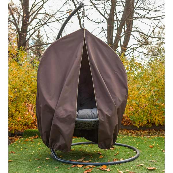 Чехол на кресло-кокон коричневый одноместный