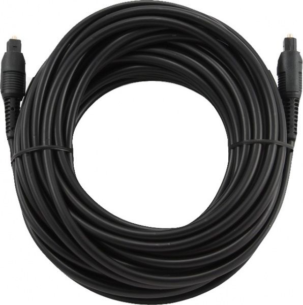 Кабель Cablexpert оптичний 10 м чорний (CC-OPT-10M) оптичний аудіо з роз'ємами Toslink 