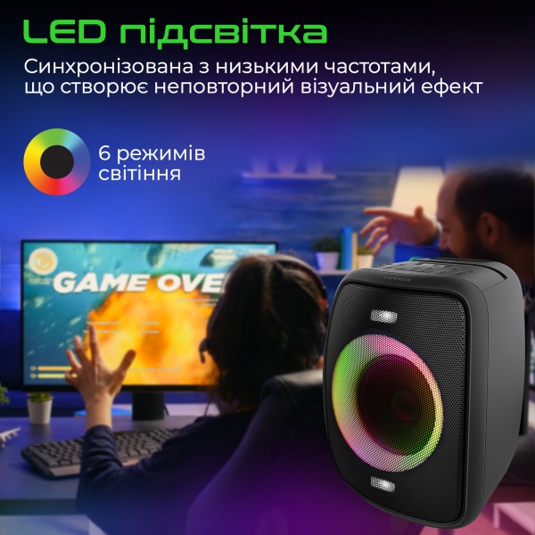 Акустична система Vertux 2.1 black Troop 60 Вт