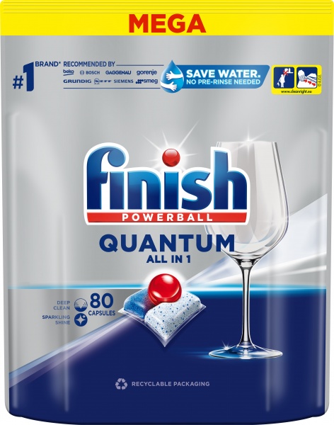 Капсулы для ПММ Finish QUANTUM All in 1 80 шт.