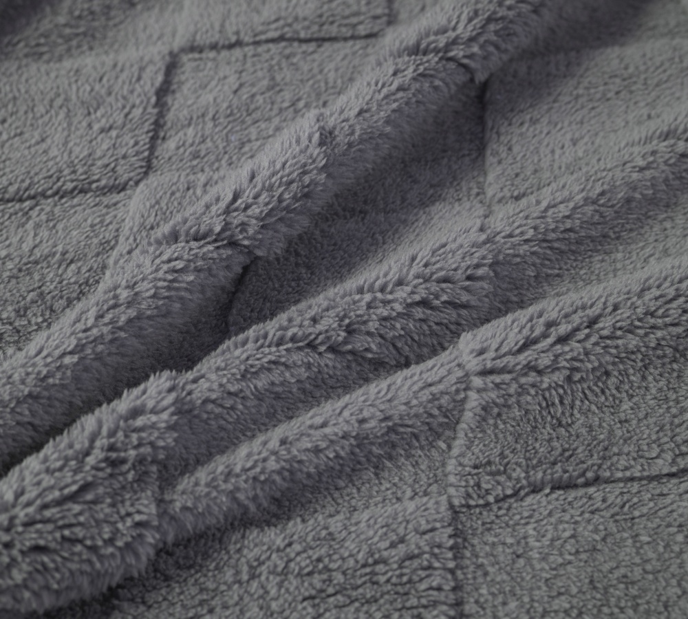 Плед Sherpa Jaсquard Rombo 200x220 см синій La Nuit