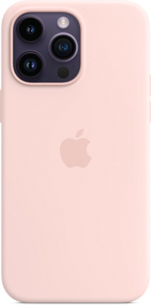 Чохол Apple Silicone Case with MagSafe для iPhone 14 Pro Max chalk pink (MPTT3ZM/A)