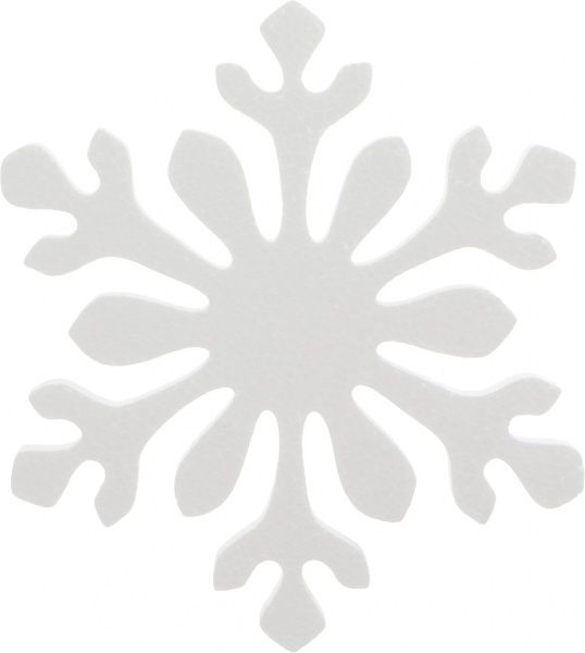 Декорация новогодняя Снежинка 12 см 