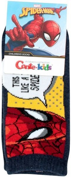Шкарпетки Conte-Kids дитячі, CK MARVEL (короткі) 358 17С-133СПМ р.22 темно-синій з червоним 