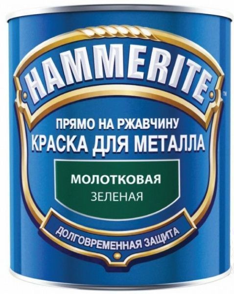 Емаль Hammerite молоткова темно-зелений 2,5л