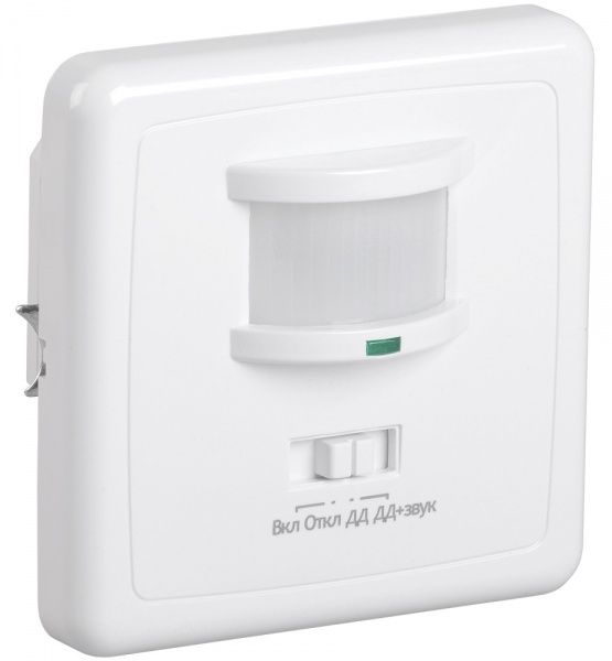 Датчик руху IEK ДД 035 140° 12м 500W IP20 білий LDD12-035-500-001