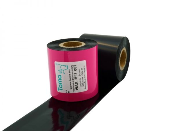 Этикетки-ценники TAMA Риббон WAX RF12 64 мм x 300 м 