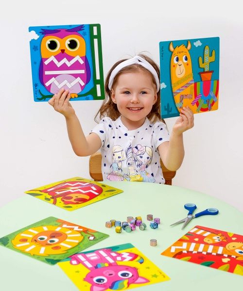 Набор для творчества Vladi Toys Sticky strips Лама VT4433-04