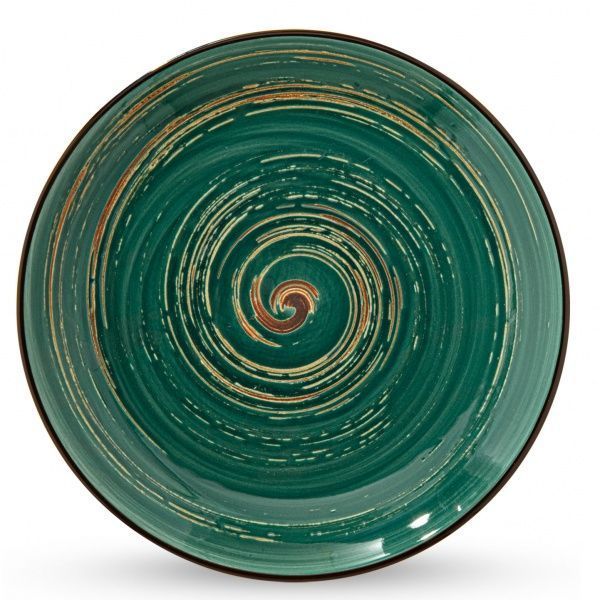 Тарілка обідня Spiral Green 23 см WL-669513/A Wilmax