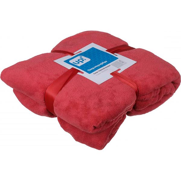 Плед мікрофібра Underprice червоний мінерал 160x200 см