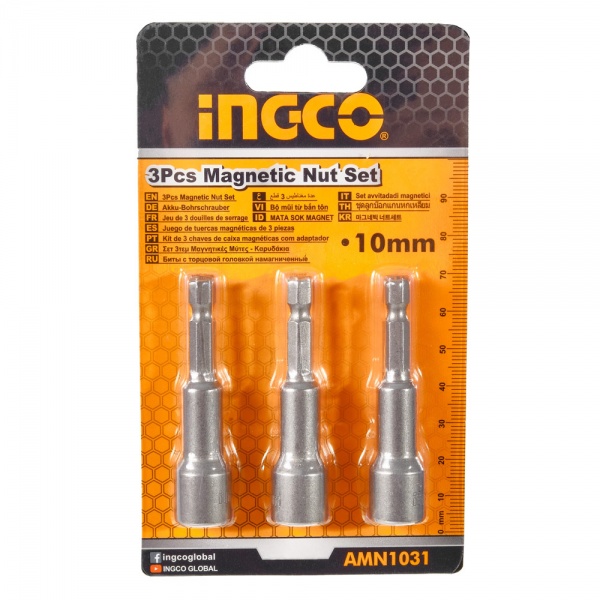 Набор головок и бит INGCO магнитных 1/4