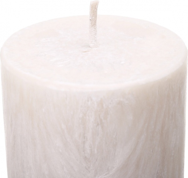 Свеча Цилиндр пальмовая бежевая 6х10 см ТМ FAYNE