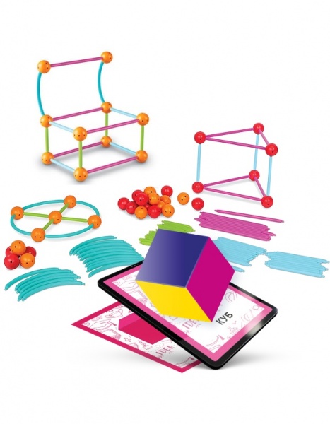 Игровой STEM-набор FastAR Kids 4D Геометрические фигуры с карточками T0031